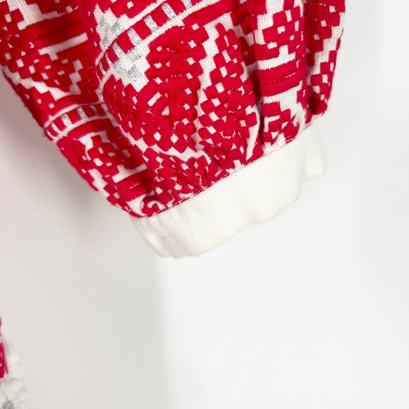 Alexis Wylla Embroidered Linen Blend Boho Maxi Dress - Picture 14 of 14